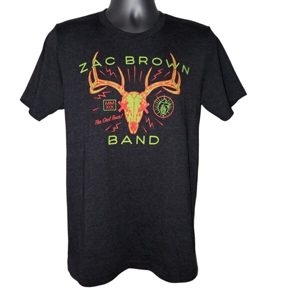 Zac Brown Band "The‎ Owl Tour" concert Tour T-Shirt Adult M Double Sided - Picture 1 of 6